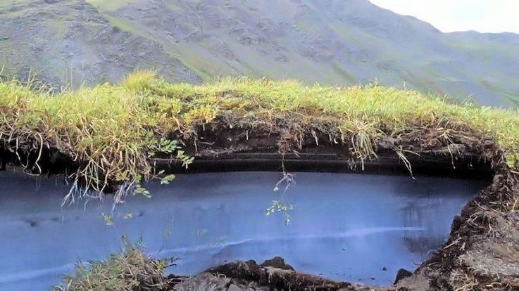 Der Permafrost im Boden der arktischen Regionen ist nichts anderes als gefrorene Staunu00e4sse, die